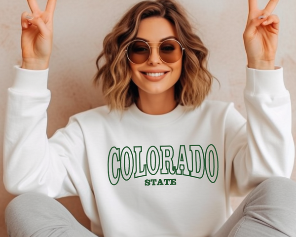 College Fan Embroidered Sweatshirt