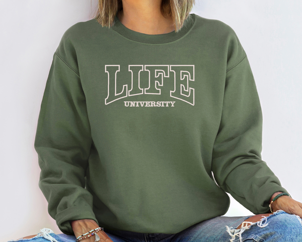 College Fan Embroidered Sweatshirt