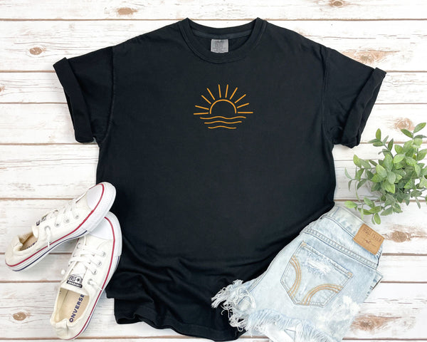 Personalized Nature Embroidered Comfort Color Tee