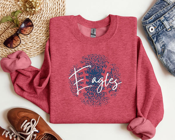 Personalized Faded Baseball Sweatshirt