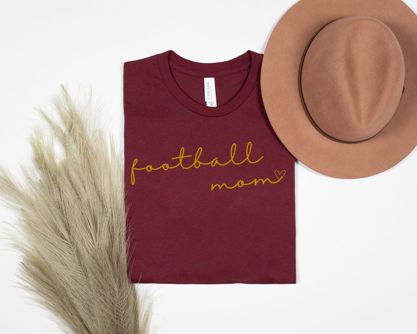 Cursive Football Mom Tee