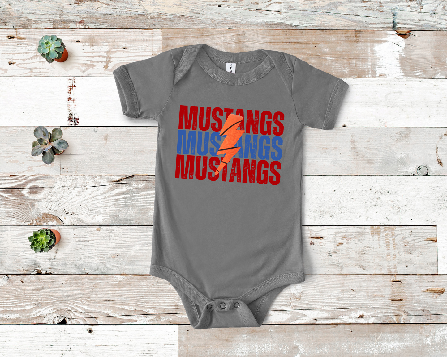 Custom Lightning Basketball Baby Bodysuit