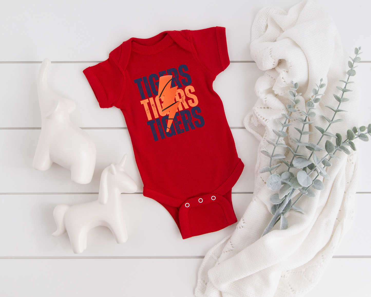 Custom Lightning Basketball Baby Bodysuit