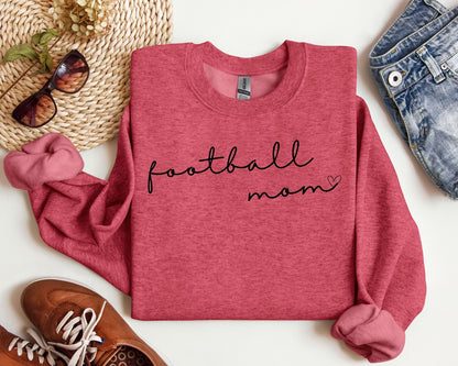 Cursive Football Mom Sweatshirt