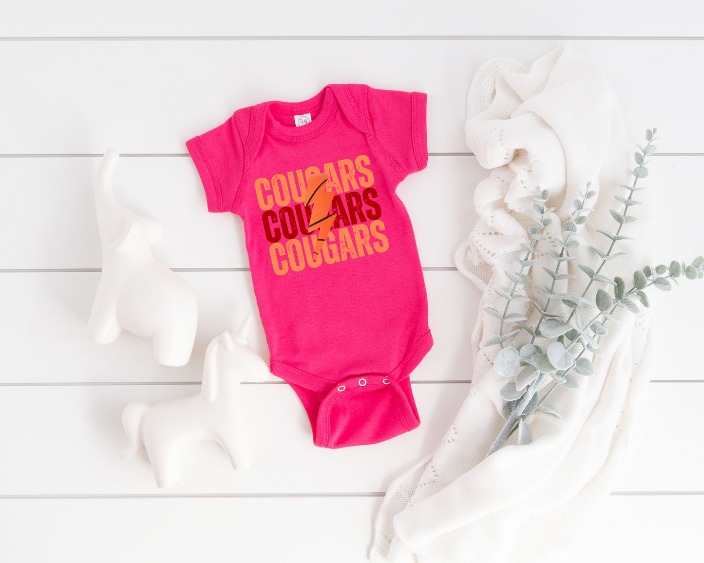 Custom Lightning Basketball Baby Bodysuit