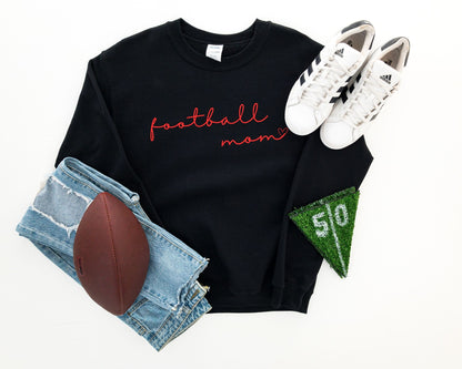 Cursive Football Mom Sweatshirt