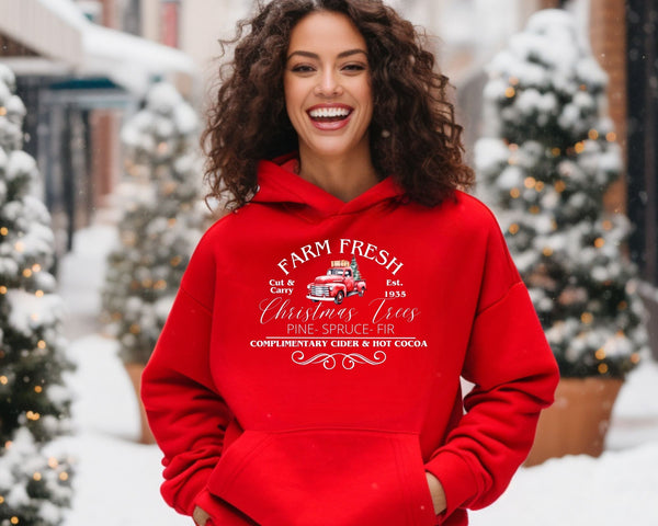 Farm Fresh Christmas Tree Hoodies