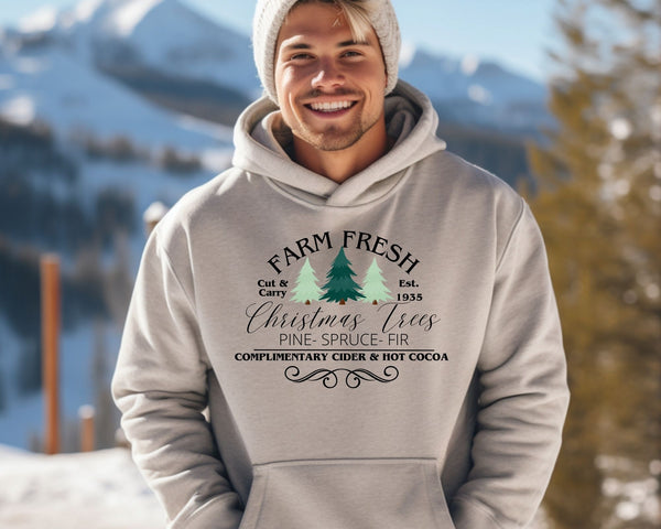 Farm Fresh Christmas Tree Hoodies