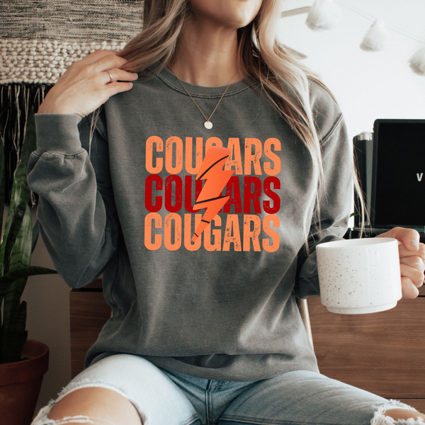 Custom Lightning Basketball Comfort Color Sweatshirt
