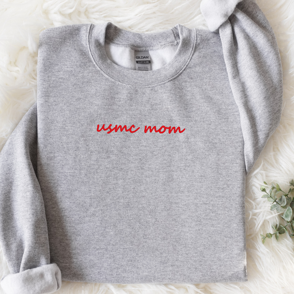 Military Mom/Wife Embroidered Sweatshirt