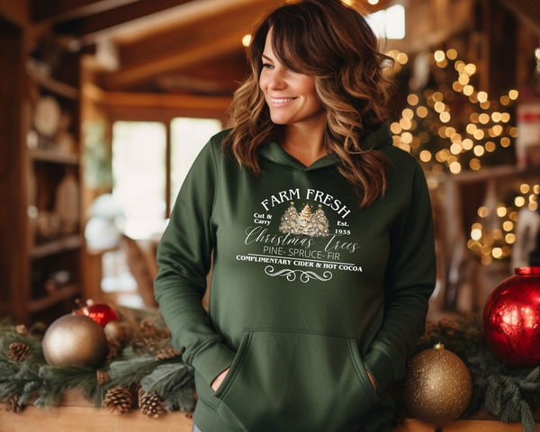 Farm Fresh Christmas Tree Hoodies