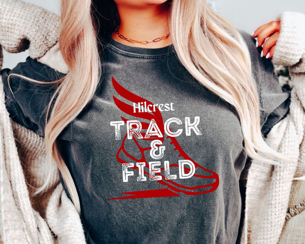 Custom Mascot Track and Field Comfort Tee