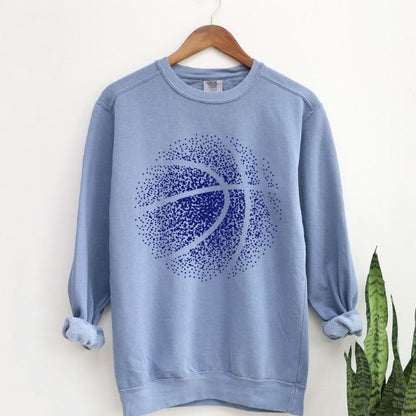 Faded Basketball Comfort Color Sweatshirt