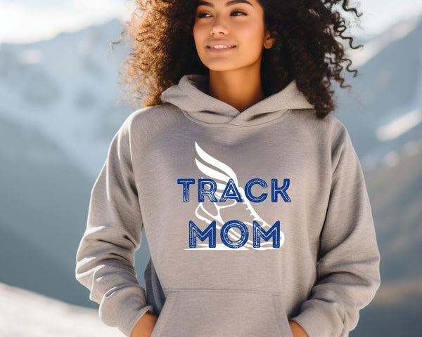 Personalized Track Mom Hoodie