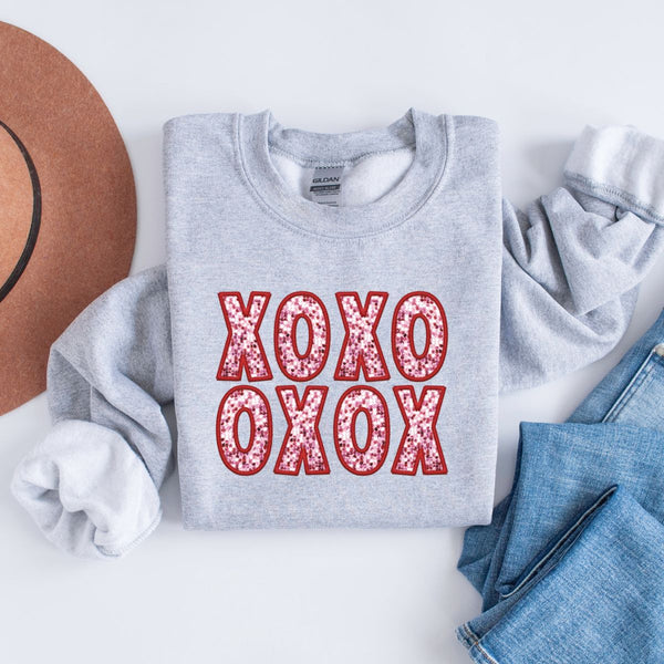 XOXO Valentine sweatshirts