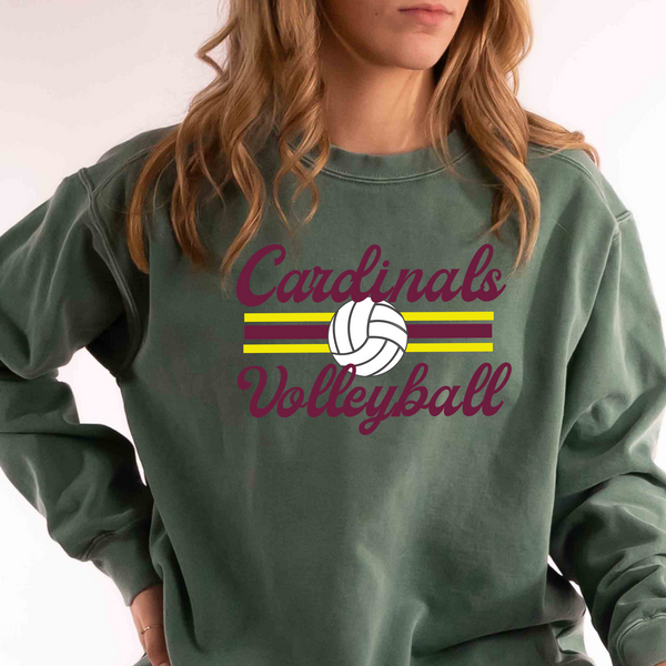 Retro Volleyball Comfort Color Sweatshirt