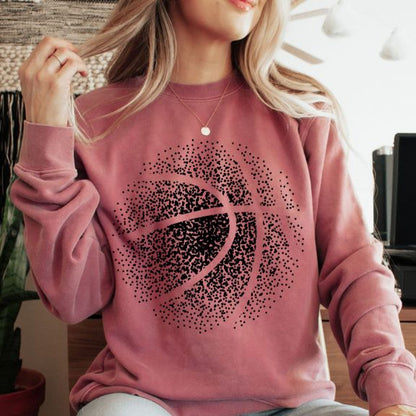 Faded Basketball Comfort Color Sweatshirt