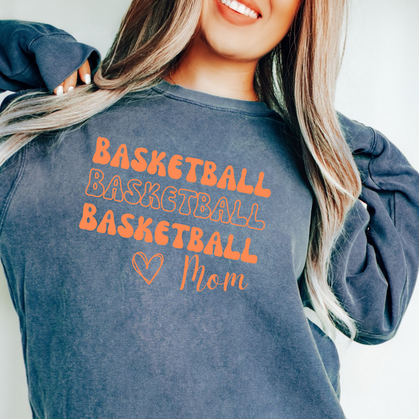 Basketball Mom Comfort Color Sweatshirt