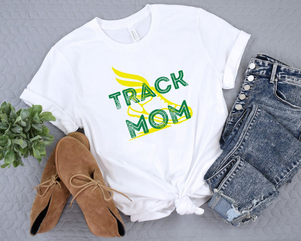 Personalized Track Mom Tee