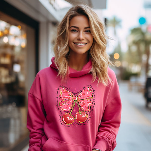 Bows & Hearts Valentines Hoodie