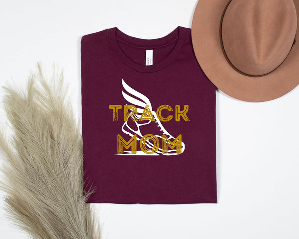 Personalized Track Mom Tee
