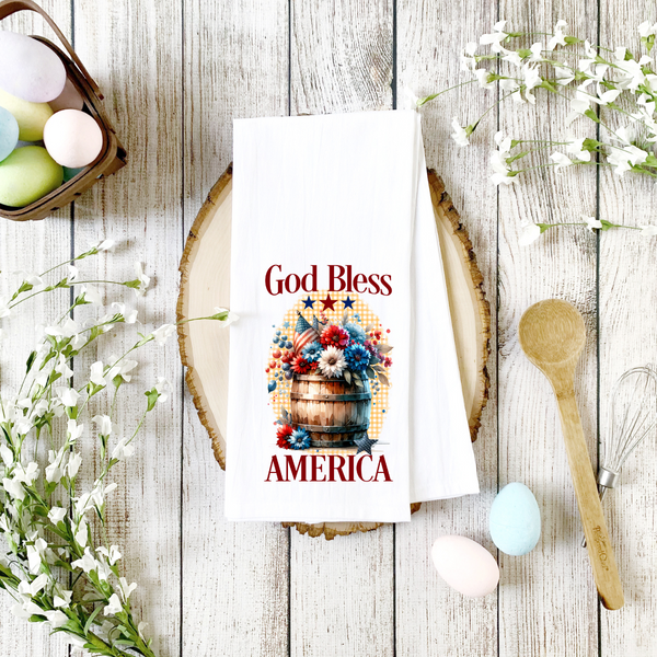 Personalized Independence Day Tea Towel