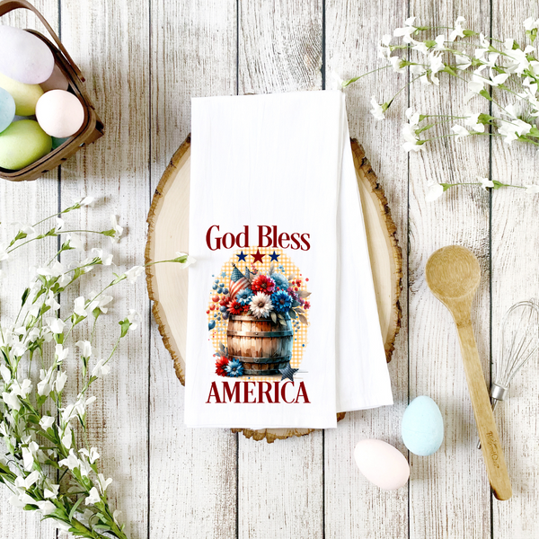 Personalized Independence Day Tea Towel