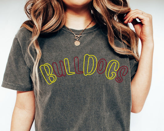 Personalized Bubble Mascot Comfort Tee