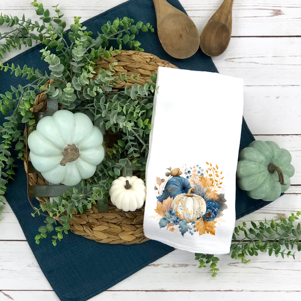 Hello Fall Pumpkin Tea Towels