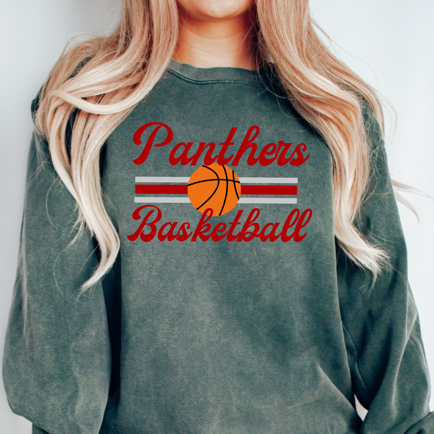 Retro Basketball Comfort Color Sweatshirt