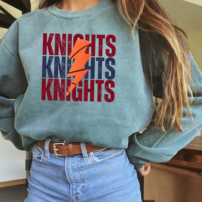 Custom Lightning Basketball Comfort Color Sweatshirt