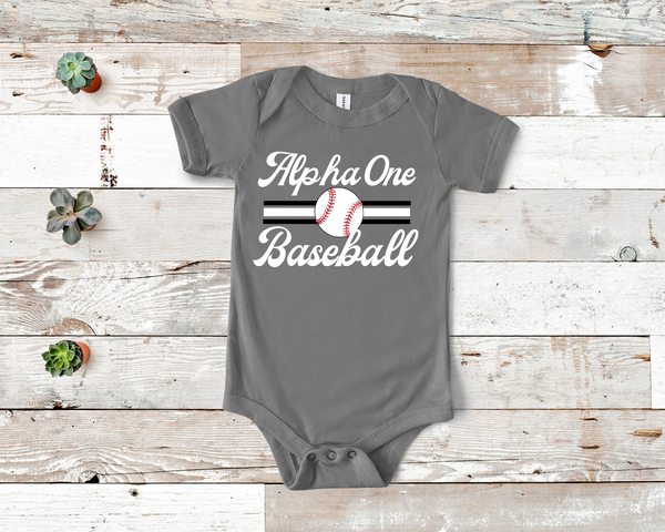 Retro Baseball Baby Bodysuit