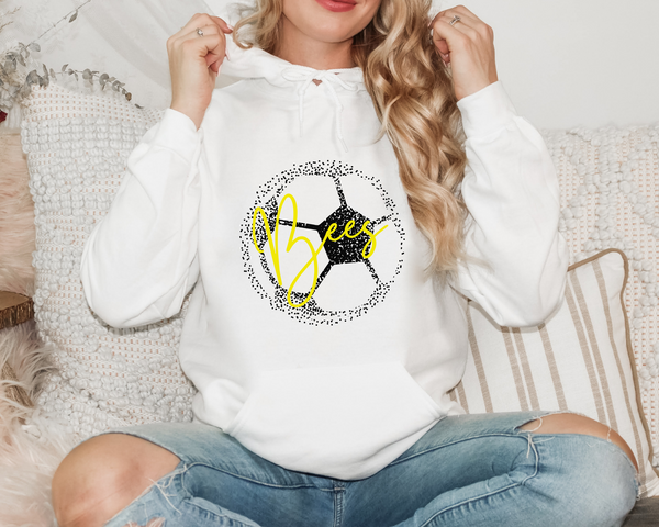Personalized Faded Soccer Hoodie