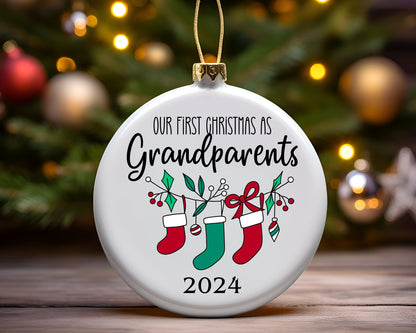 Christmas Ornaments - Our First Christmas as Grandparents