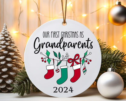 Christmas Ornaments - Our First Christmas as Grandparents