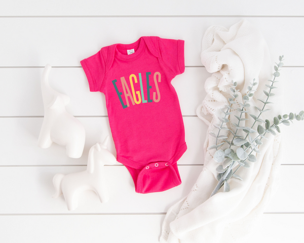 Personalized Pastel Baby Bodysuit