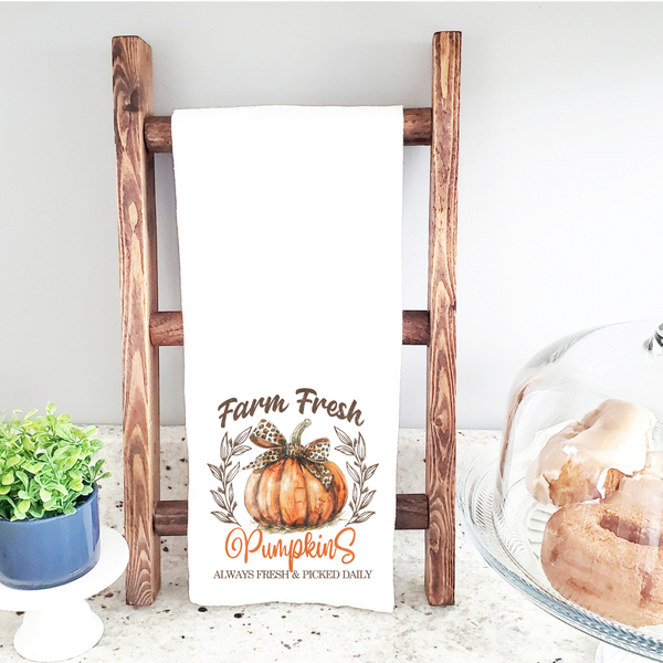 Farm Fresh Pumpkin Tea Towels