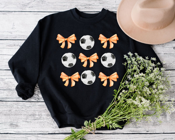 Soccer Balls and Bows Sweatshirt