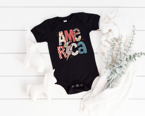 America Baby Bodysuits