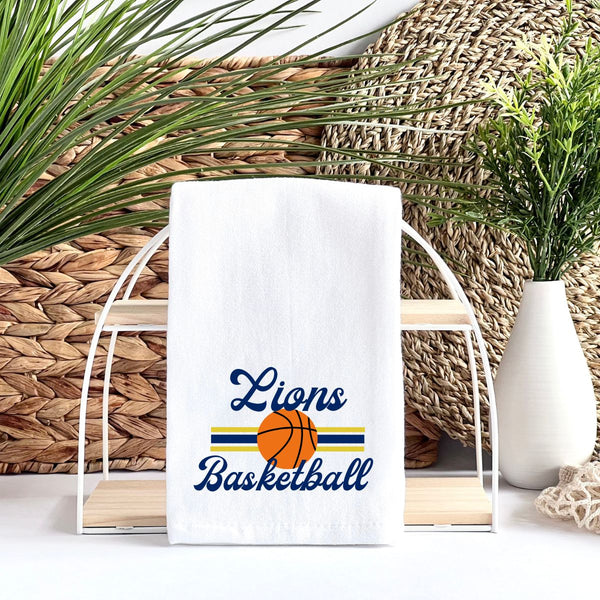 Retro Basketball Tea Towel