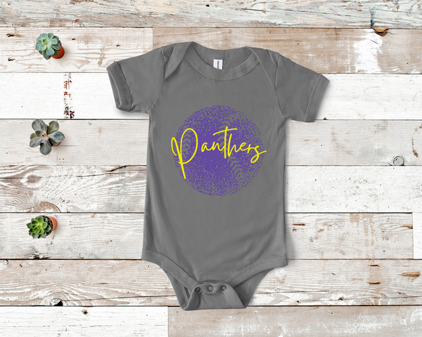 Personalized Faded Softball Baby Bodysuit