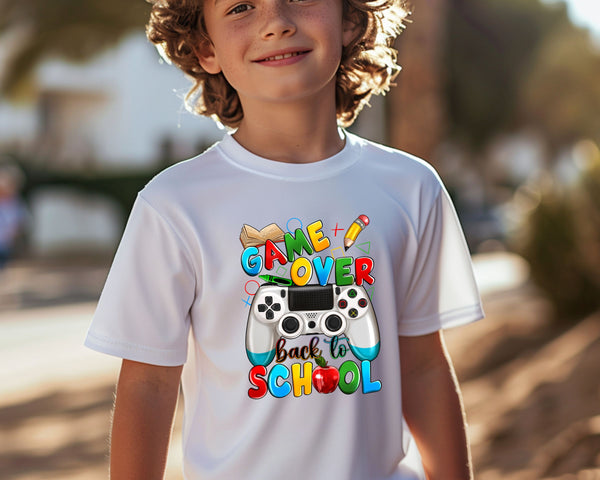 Youth Game Over Back to School Tees