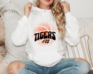 New Font Faded Basketball Hoodie