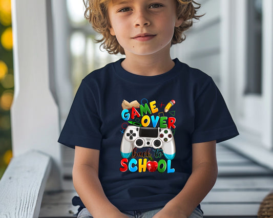 Youth Game Over Back to School Tees