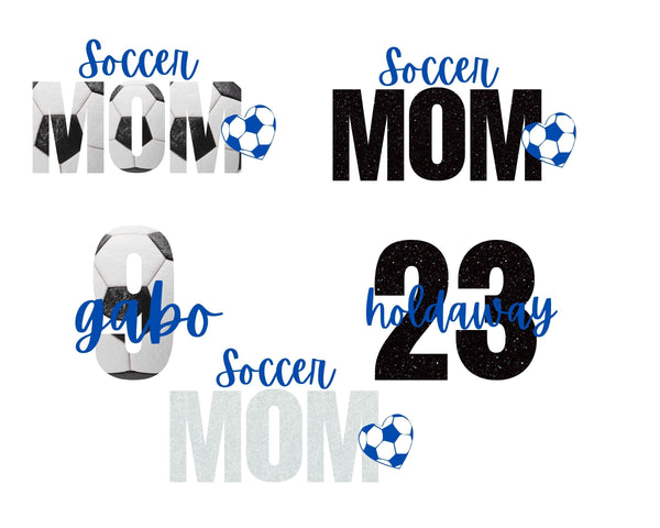 Personalized Name and Number Soccer Mom Sweatshirt