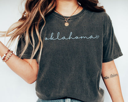 Cursive State Tee