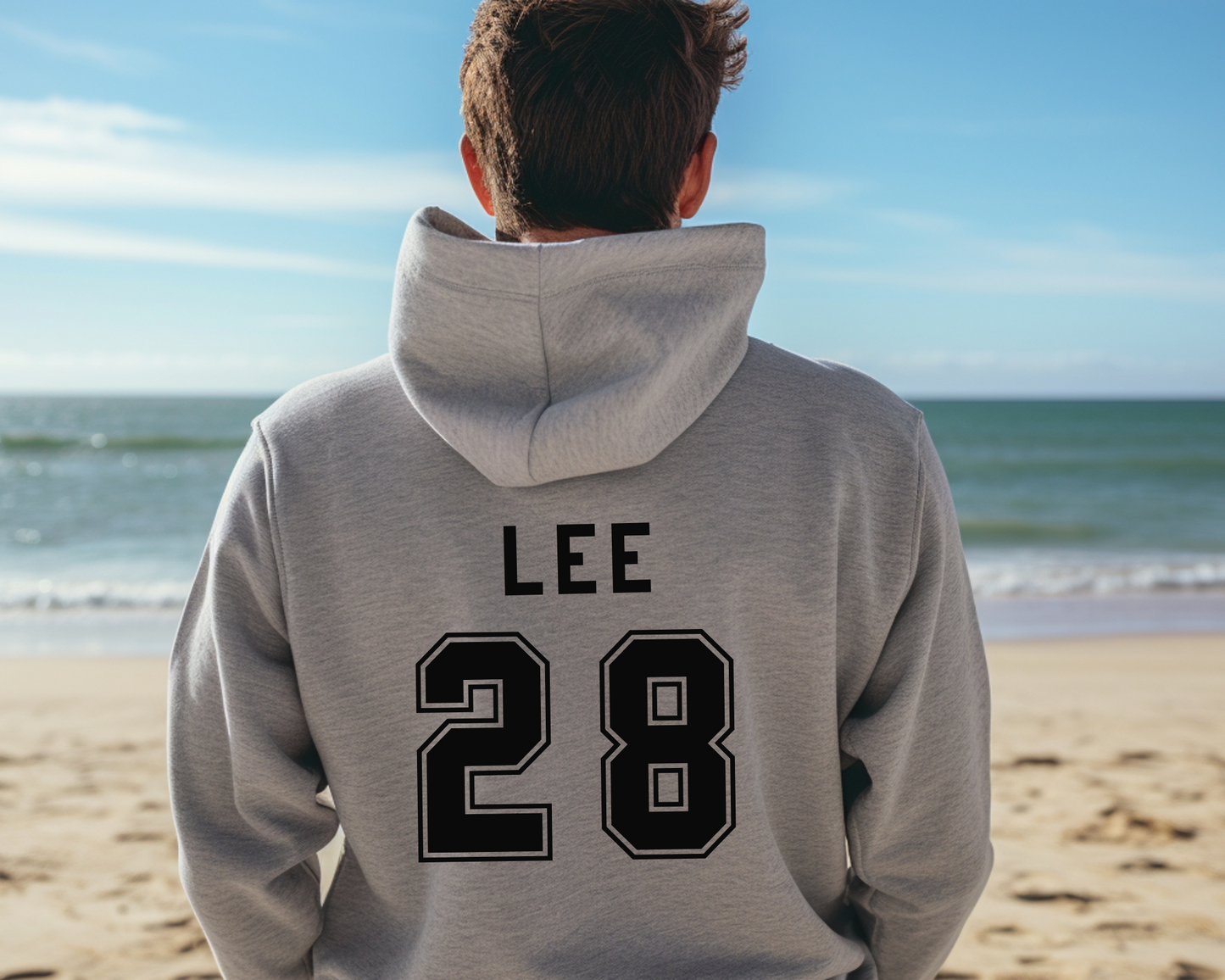 Custom Name and Number Basketball Hoodie