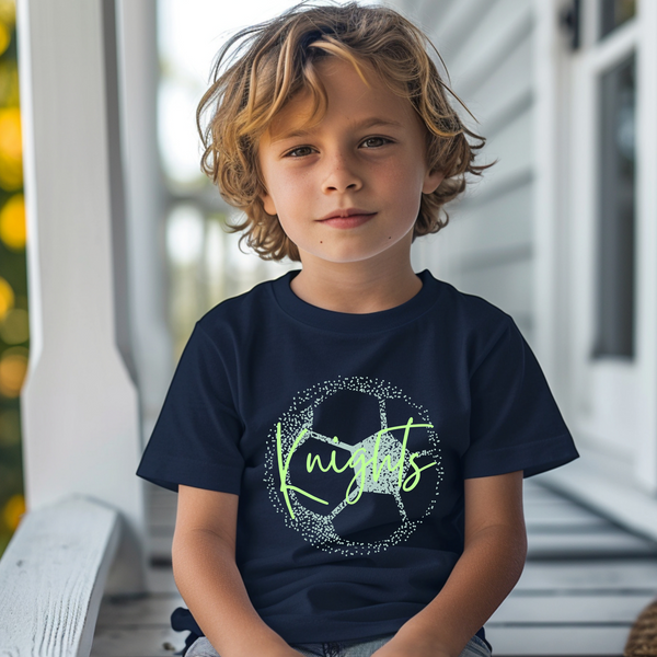 Personalized Faded Soccer Ball Tee Youth Size