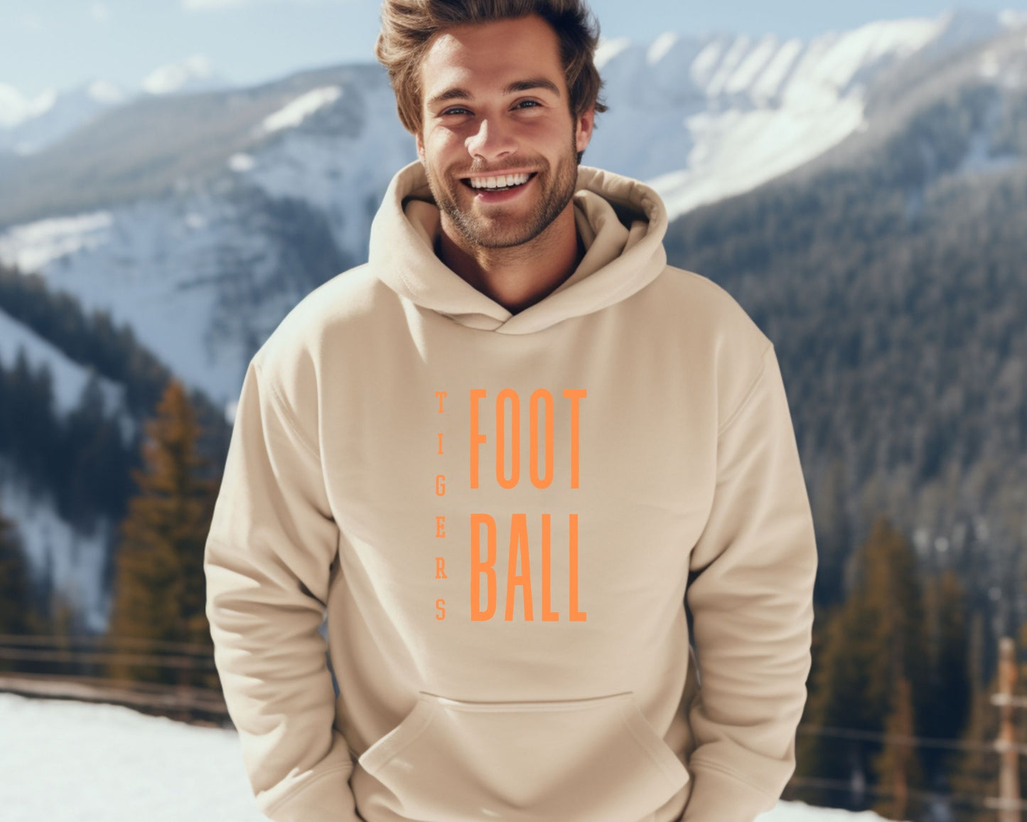 Personalized Vertical Mascot Hoodie