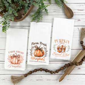 Farm Fresh Pumpkin Tea Towels